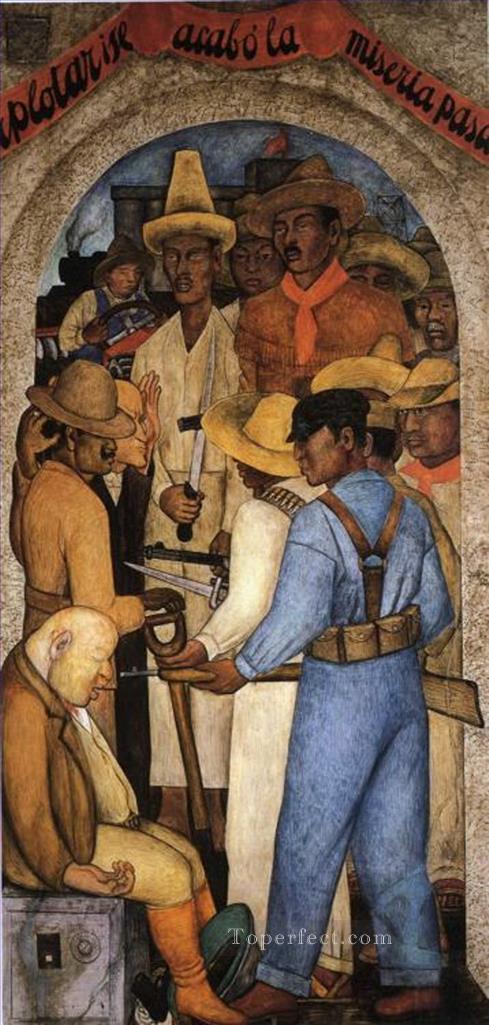death of the capitalist 1928 socialism Diego Rivera Oil Paintings